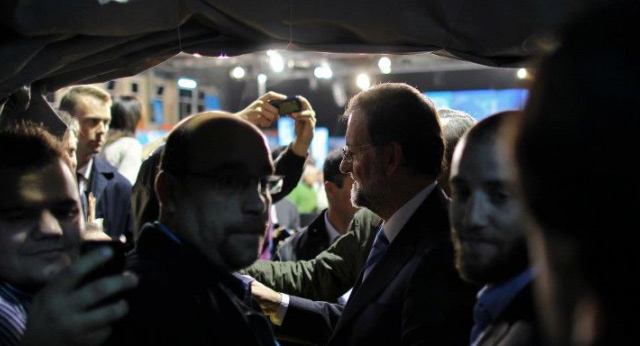 Mitin de Mariano Rajoy en Hospitalet