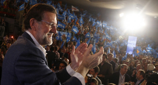 Mariano Rajoy durante un acto en Toledo