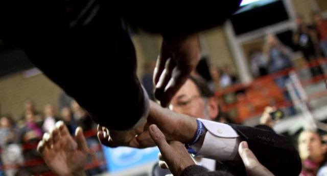 Mitin de Mariano Rajoy en Hospitalet