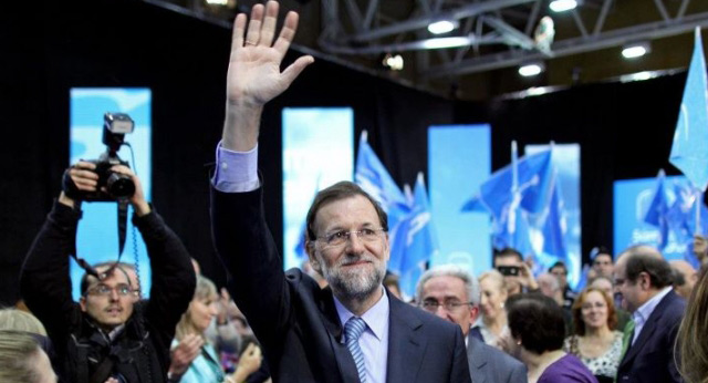 Mariano Rajoy en el mitin de Burgos