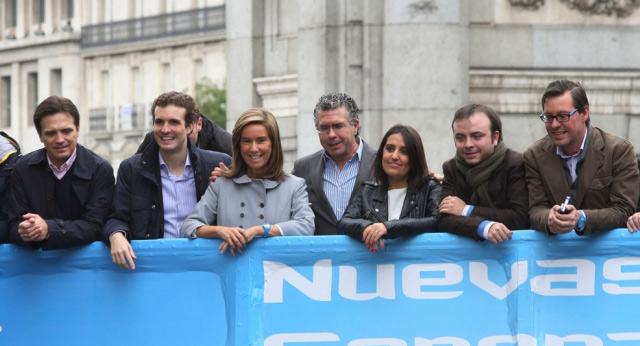 Ana Mato en un acto con Nuevas Generaciones en Madrid