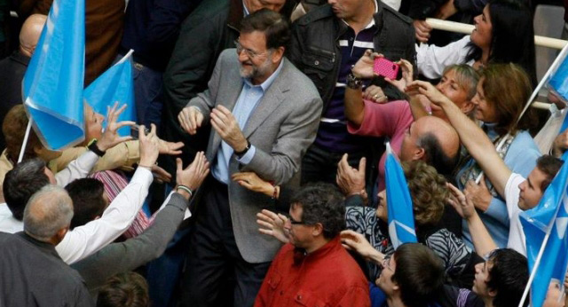Mariano Rajoy mitin en Leganés