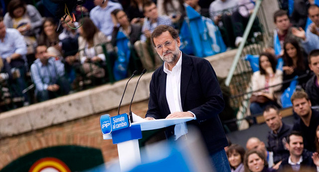 El presidente del Partido Popular, Mariano Rajoy