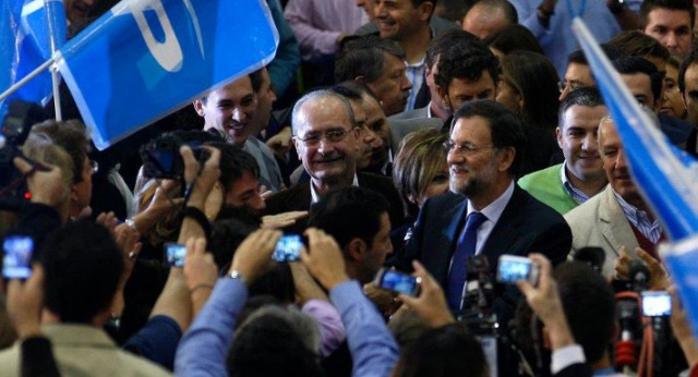 Mariano Rajoy clausura un mitin del PP en Málaga 