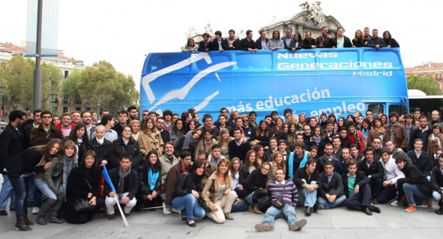 Ana Mato en un acto con Nuevas Generaciones en Madrid