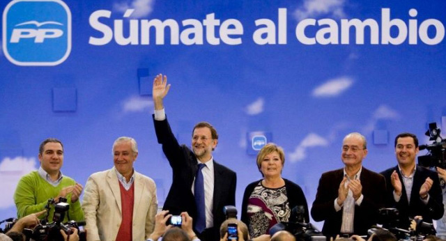 Mariano Rajoy clausura un mitin del PP en Málaga 
