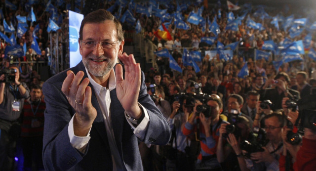Mariano Rajoy durante un acto en Toledo