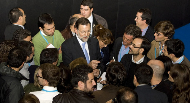 Encuentro de Mariano Rajoy con periodistas en León