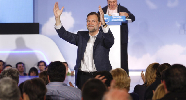 Mariano Rajoy durante un acto en Toledo