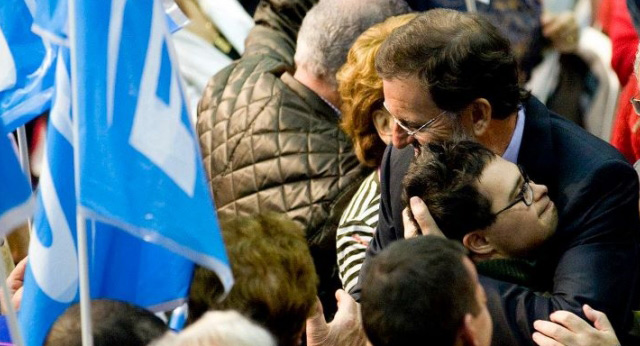 Mariano Rajoy en el mitin de Burgos