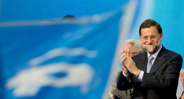 Mariano Rajoy en el mitin de Burgos