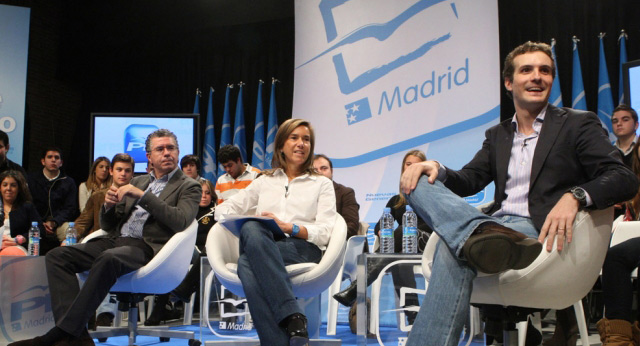 Ana Mato en un acto con Nuevas Generaciones en Madrid