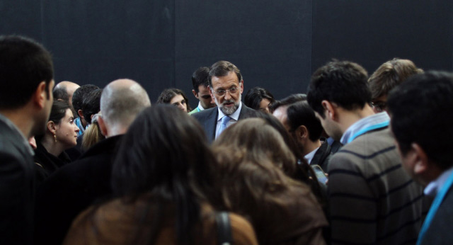 Encuentro de Mariano Rajoy con periodistas en León