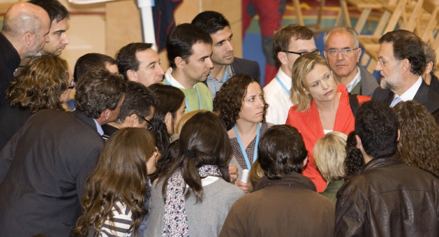Encuentro de Mariano Rajoy con periodistas en León