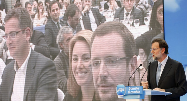 El presidente del Partido Popular, Mariano Rajoy