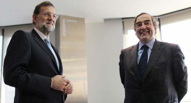 Mariano Rajoy se reúne con el presidente de la CEOE, Joan Rosell