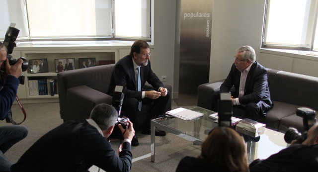 Mariano Rajoy se reúne con Ignacio Fernández Toxo