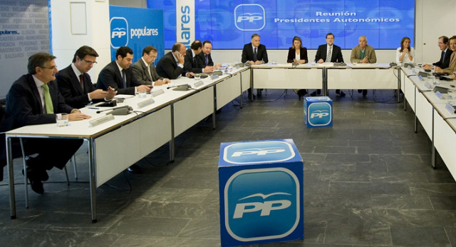 Mariano Rajoy preside la reunión de los presidentes autonómicos del PP