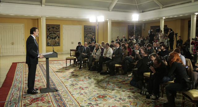 Rueda de prensa de Mariano Rajoy para anunciar sus ministros
