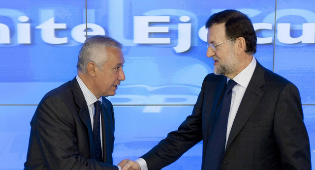 Javier Arenas con Mariano Rajoy