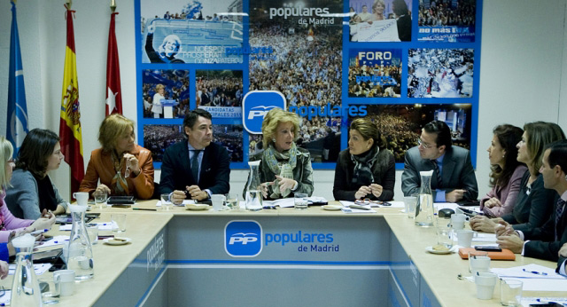 Esperanza Aguirre preside el Comité Ejecutivo del PP de Madrid
