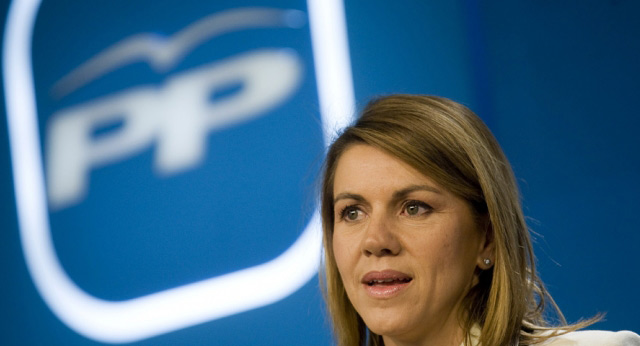 La secretaria general del PP, Maria Dolores de Cospedal