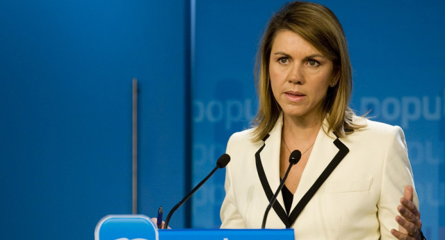 La secretaria general del PP, Maria Dolores de Cospedal