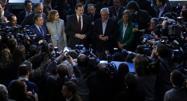 Mariano Rajoy visita las instalaciones del 17 Congreso PP