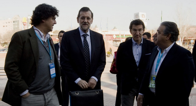 Mariano Rajoy a su llegada al Congreso