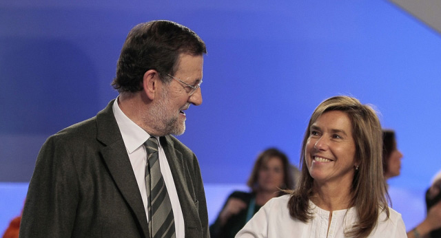 Mariano Rajoy con Ana Mato