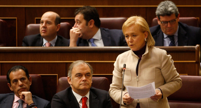 Mercedes Fernández en la sesión de control al Gobierno