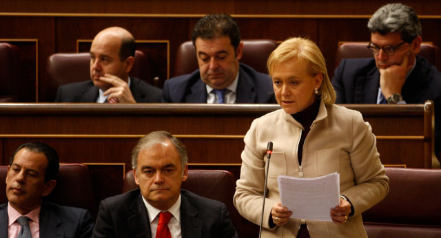 Mercedes Fernández en la sesión de control al Gobierno