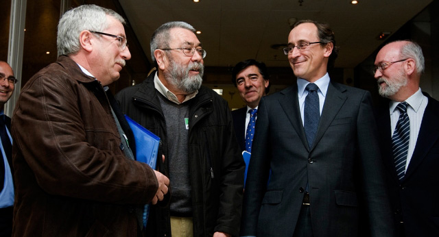 Reunión del Grupo Popular con sindicatos