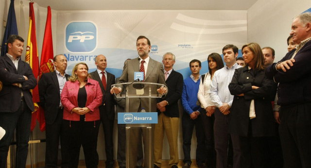 Mariano Rajoy inaugura la sede del PP en Tudela