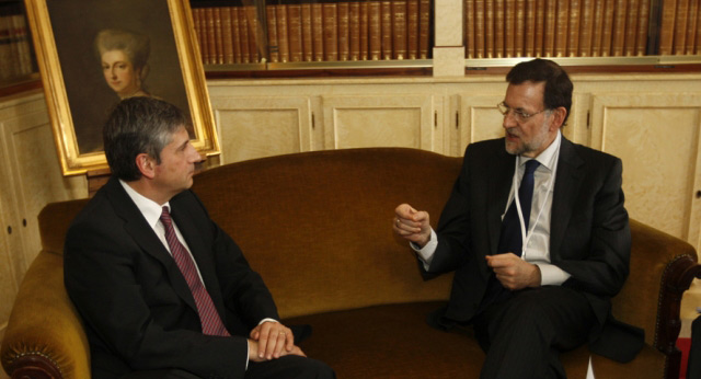 Mariano Rajoy en la reunión del PPE en Bruselas