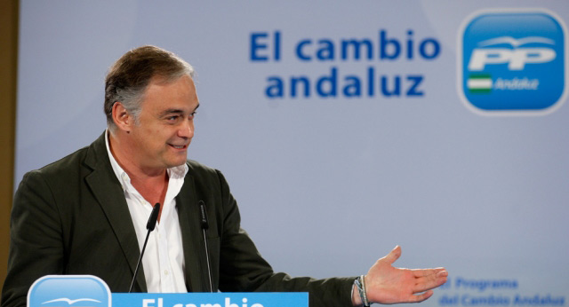 Esteban González Pons en la presentación del Programa Electoral del PP Andaluz