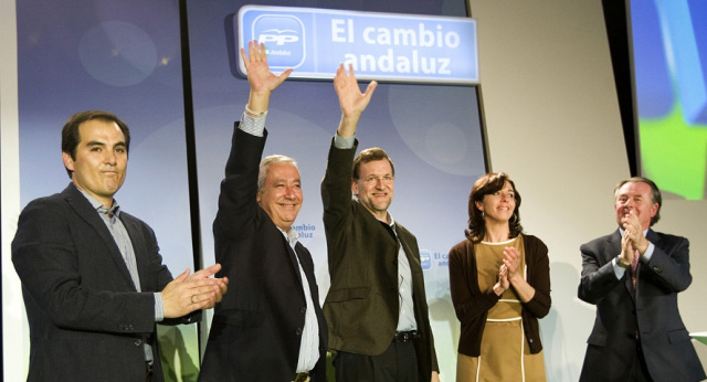 Mariano Rajoy clausura un acto en Lucena