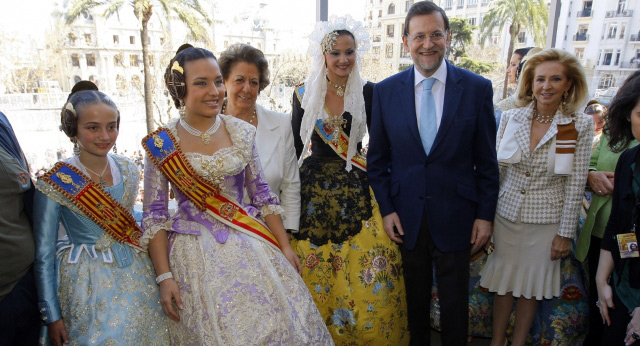 Mariano Rajoy en la Mascletá de Valencia