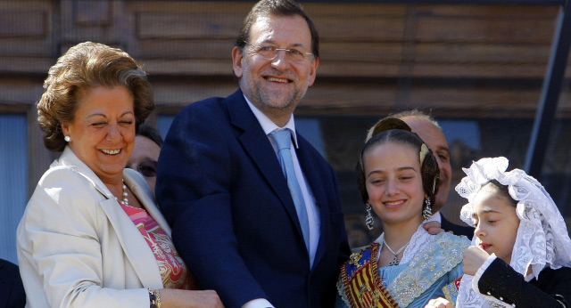 Mariano Rajoy en la Mascletá de Valencia