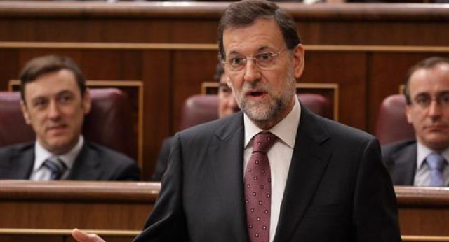 Mariano Rajoy durante su intervención en la sesión de control