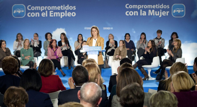 María Dolores de Cospedal durante su intervención