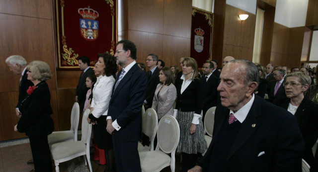 Mariano Rajoy en la toma de posesión de Alberto Núñez Feijóo como nuevo presidente de la Xunta