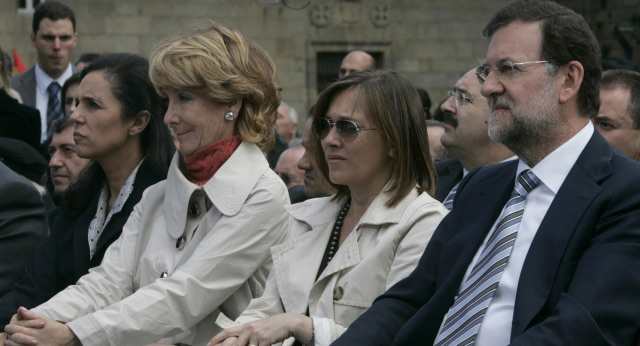 Mariano Rajoy en la toma de posesión de Alberto Núñez Feijóo como nuevo presidente de la Xunta