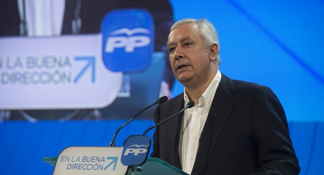 Javier Arenas en la Convención Nacional en Valladolid