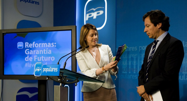 María Dolores de Cospedal y Carlos Floriano presentan la campaña "Reformas: Garantía de Futuro"