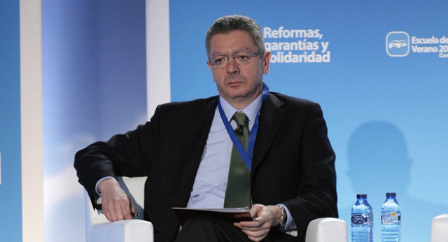 El ministro de Trabajo, Alberto Ruiz-Gallardón