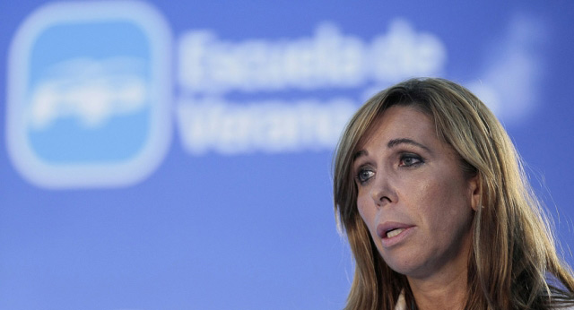 Alicia Sánchez-Camacho durante su intervención en la inauguración de la Escuela de Verano