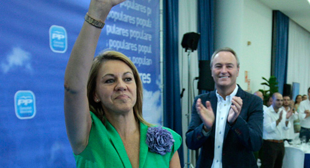 María Dolores de Cospedal y Alberto Fabra presiden la cena de inicio de curso político del PPCV