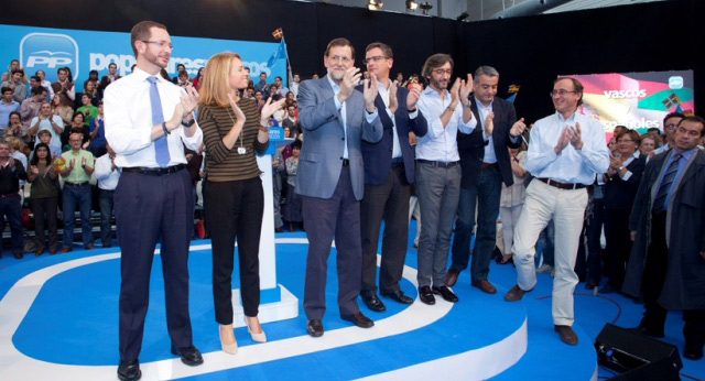 Mariano Rajoy interviene en un acto en Vitoria