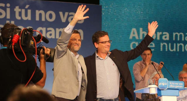 Mariano Rajoy con Antonio Basagoiti en un acto en Bilbao